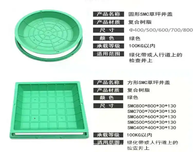 孝昌树脂复合种植井盖展示